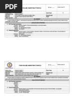 Position and Competency Profile: Qualification Standards