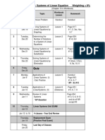 Linear Systems Outline (Dec 2016)