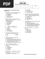 Evaluasi Pasive Voice Smu Klas Xii