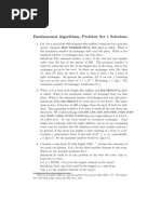 Fundamental Algorithms, Problem Set 1 Solutions