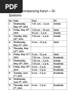 ECE: Accompanying Karyn - Dr. Soetomo: TH TH