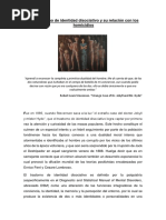 El Trastorno de Identidad Disociativo y Su Relación Con Los Homicidios