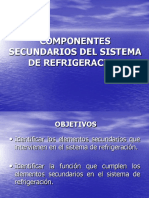 Componentes Secundarios Del Sistema de Refrigeracion