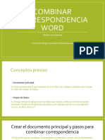 Combinar Correspondencia