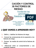 Identificacion y Control de Los Factores de Riesgo Fundacion Las Golondrinas