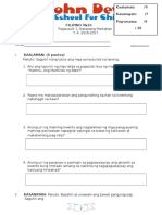 FIL 9 Quiz 1