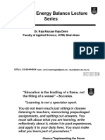 Mass & Energy Balance - Introduction To Process Variables