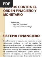 Delitos Contra El Orden Finaciero y Monetario