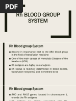 RH Blood Group System