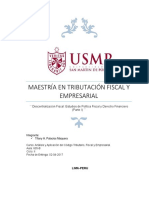 Descentralizacion Fiscal, Estudio de Política Fiscal-Tifany Palacios USMP