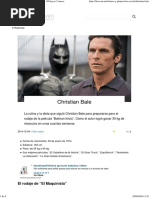 Christian Bale en El Maquinista' - de 54 KG A 100 KG en 5 Meses