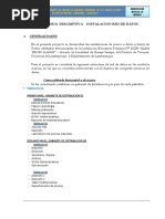 Memoria Descriptiva Red de Datos