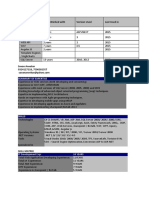 Summary of Expertise: IT Development Exp: 14 Years