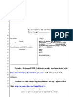 Sample Motion To Substitute Plaintiff in California