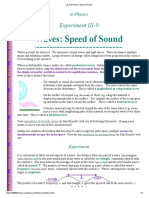 Lab III-9 Waves - Speed of Sound