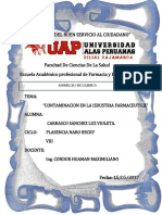 Contaminacion en La Industria Farmaceutica