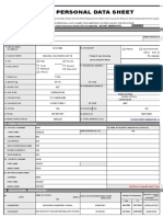 Personal Data Sheet