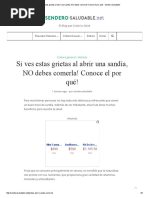 Si Ves Estas Grietas Al Abrir Una Sandía, NO Debes Comerla! Conoce El Por Qué! - Sendero Saludable