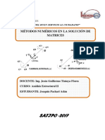 Metodos en La Solucion de Matrices