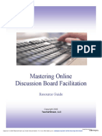 Edutopia Onlinelearning Mastering Online Discussion Board Facilitation PDF