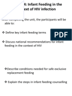 Infant Feeding in The Context of HIV Infection