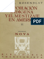 La Población Indígena y El Mestizaje en América