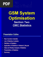 GSM System Optimisation: Section Two OMC Statistics