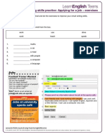 Applying For A Job - Exercises 5