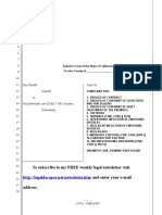 Sample California Complaint Against Landlord