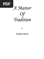 A Matter of Tradition