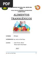 Alimentos Transgenicos