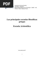 Las Principales Escuelas Filosóficas Griegas - Aristóteles