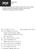 The Principle of Mass Balance Text Figure 22.1 P. 426