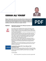 Osman Ali Yousif: Job Description