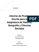 Informe de Prueba Escrita PROCESO