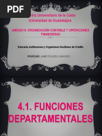 Funciones Departamentales y Sistema de Contabilidad