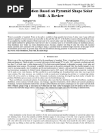 Solar Distillation Based On Pyramid Shape Solar Still - A Review