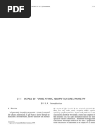 3111 Metals by Flame Atomic Absorption Spectrometry 3111 A