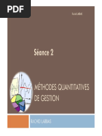 S2 Méthodes Quantitatives de Gestion