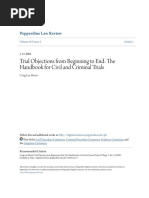 Trial Objections From Beginning To End - The Handbook For Civil An PDF