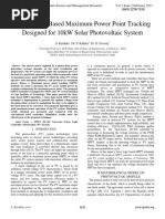 Fuzzy Logic Based Maximum Power Point Tracking Designed For 10kW Solar Photovoltaic System