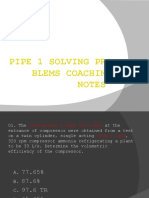 Pipe 1 Solving Pro Blems Coaching Notes: Exclusive For R.T.U. Don'T Share It To Other Schoo L