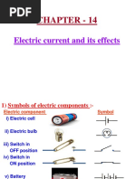 Chapter - 14: Electric Current and Its Effects