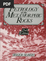 Petrology of The Metamorphic Rocks. Manson, 2011