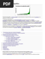 Transición Demográfica - TEORIA