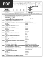 8th Class November Test Eng 2015