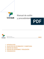 Manual de Estilo y Procedimientos TeleSUR