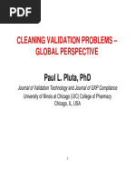 Cleaning Validation Problems - Global Perspective