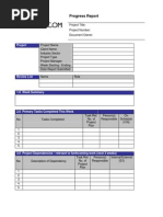 Progress Report Template