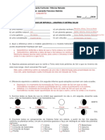 Exercícios Reforço 6º Anos 2016 2 Universo e Sistema Solar Gabarito